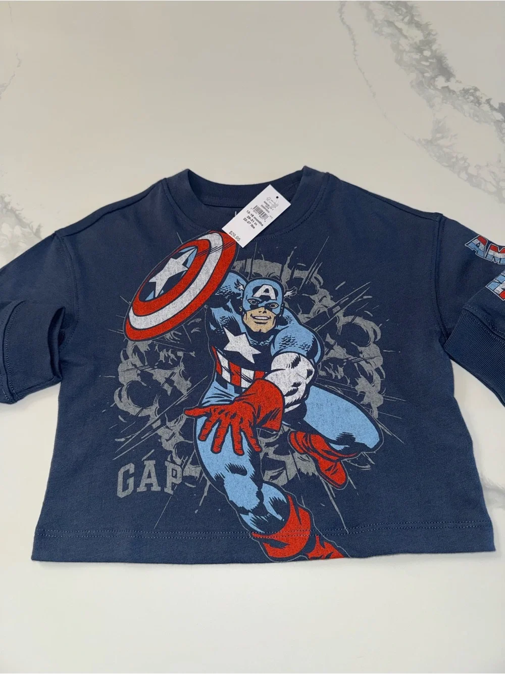 Baby GAP Marvel & DC Superhero Boys’ Long Sleeve T-Shirt Bundle 12-18M